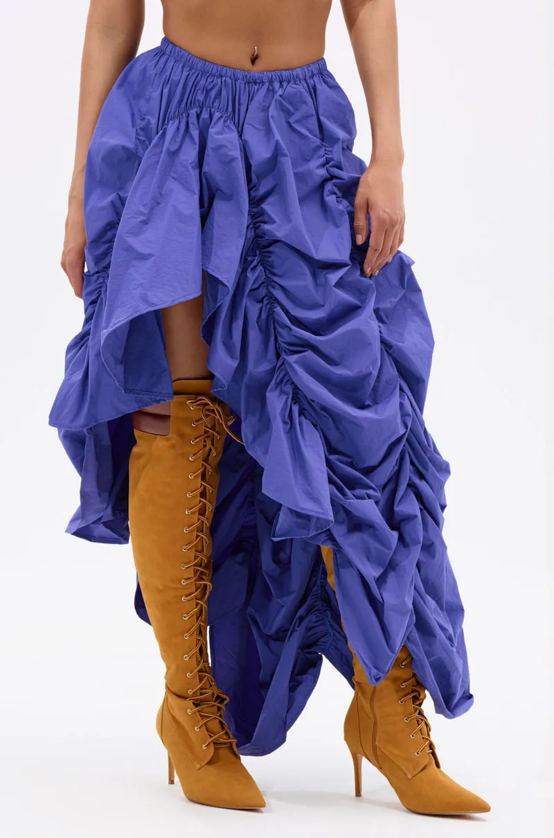 NOT ABOUT IT RUCHED MIDI SKIRT sold by AKIRA product image thumbnail 3
