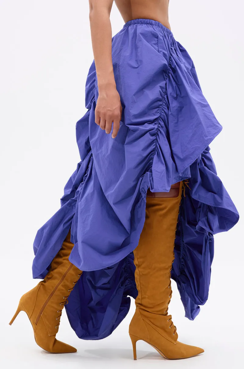 NOT ABOUT IT RUCHED MIDI SKIRT sold by AKIRA product image thumbnail 5