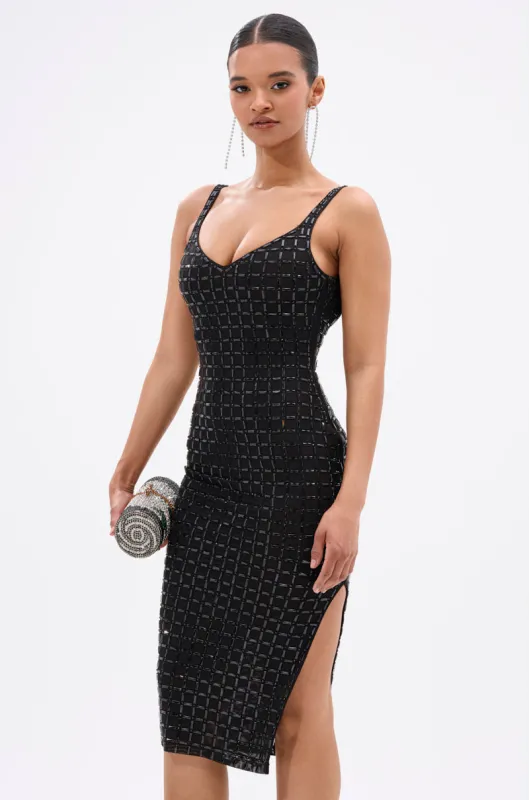 SHINING STAR MIDI DRESS sold by AKIRA