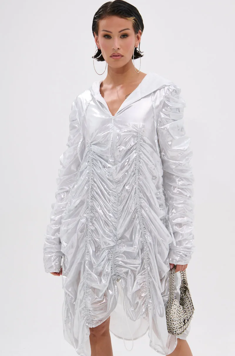 WAYS TO GO METALLIC ADJUSTABLE DRESS IN WHITE sold by AKIRA product image thumbnail 3