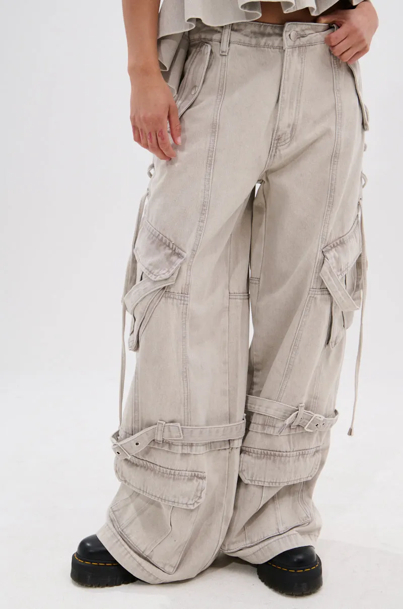 KARA DENIM CARGO PANT sold by AKIRA product image thumbnail 3