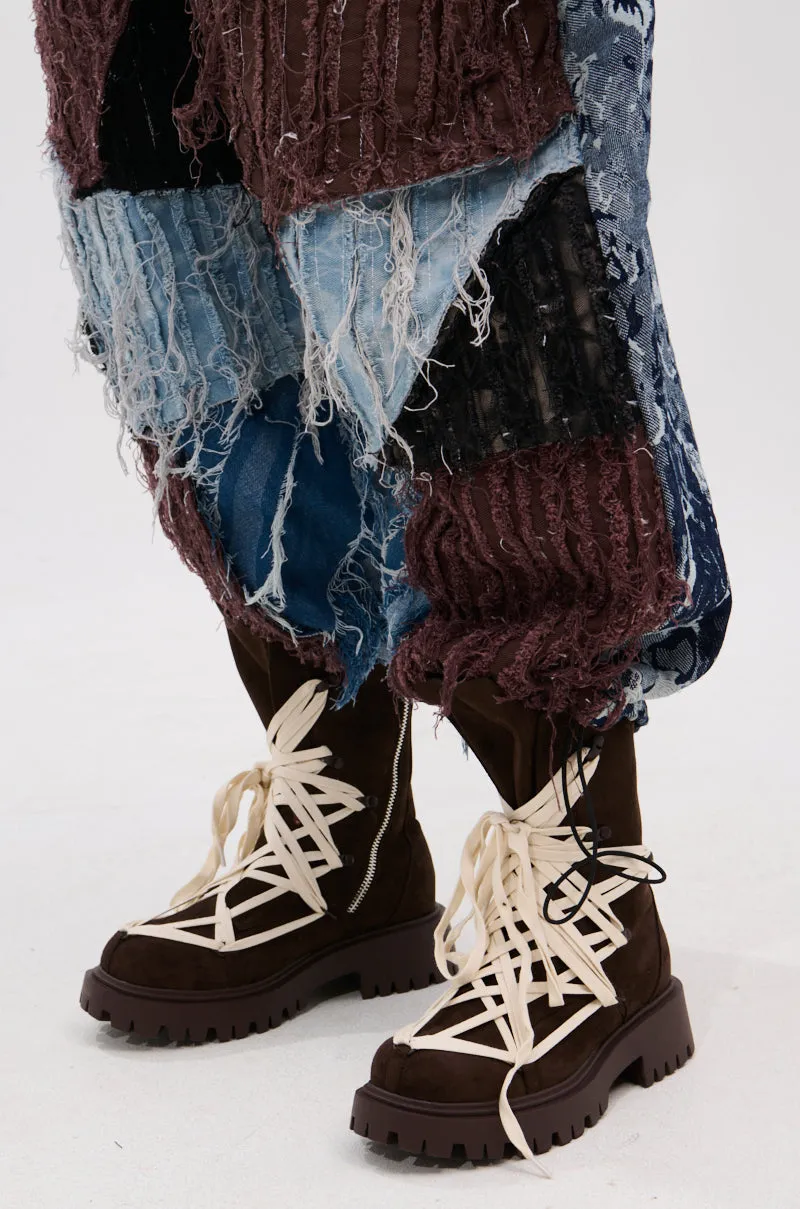 AZALEA WANG ARJUN CHOCOLATE LACE BOOTIE sold by AKIRA product image thumbnail 2