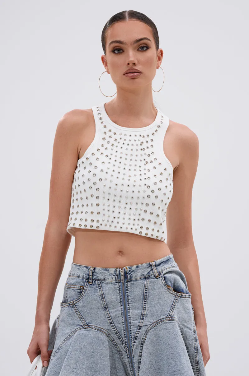 JANE GROMMET TANK TOP sold by AKIRA
