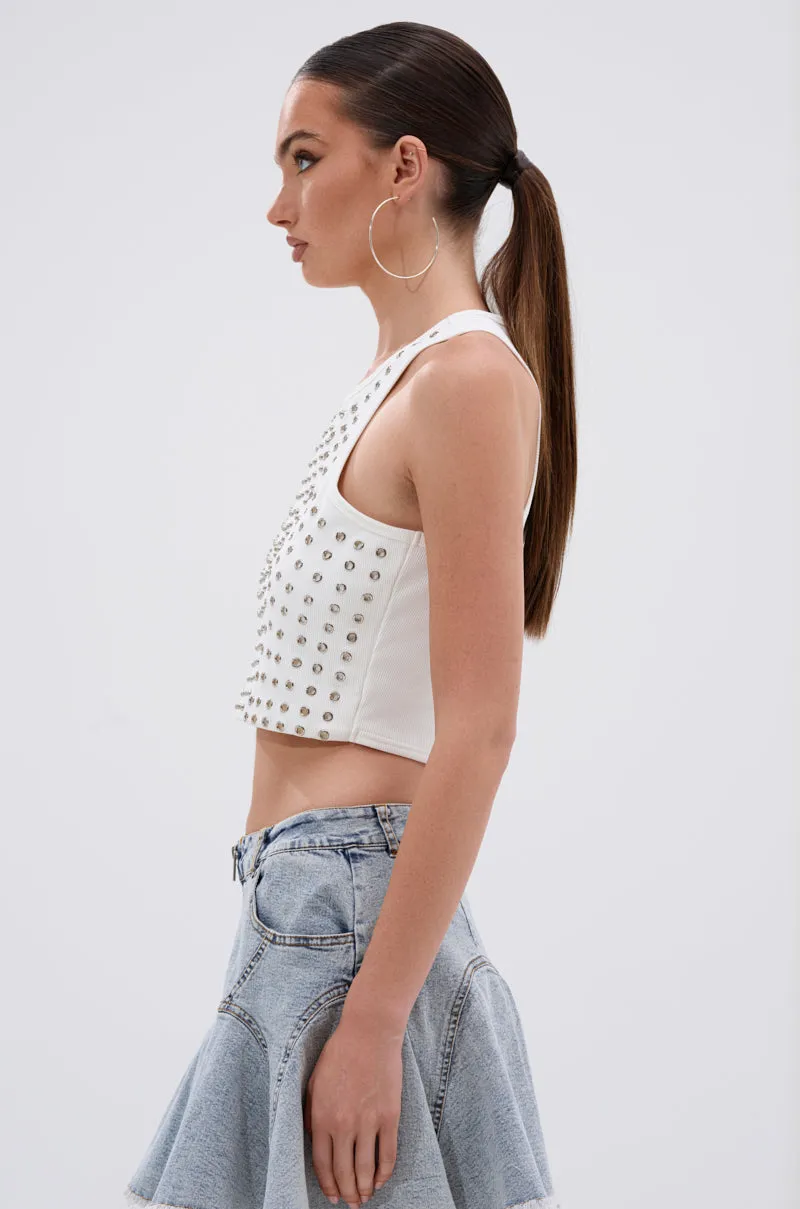 JANE GROMMET TANK TOP sold by AKIRA product image thumbnail 2