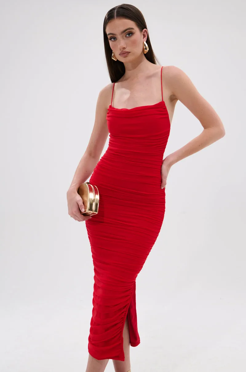 SHINE BRIGHT SLINKY MIDI DRESS sold by AKIRA product image thumbnail 2