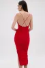 SHINE BRIGHT SLINKY MIDI DRESS sold by AKIRA
