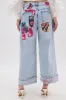 PICTURE PERFECT PATCHWORK DENIM JEANS sold by AKIRA