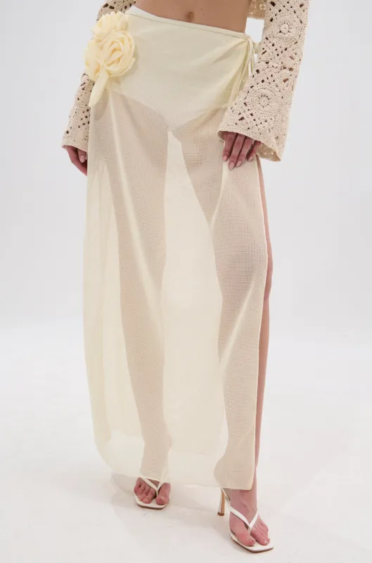 CROCHET BEAUTY COVER UP SKIRT sold by AKIRA