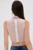 STARSHINE RHINESTONE MOCK NECK BLOUSE sold by AKIRA