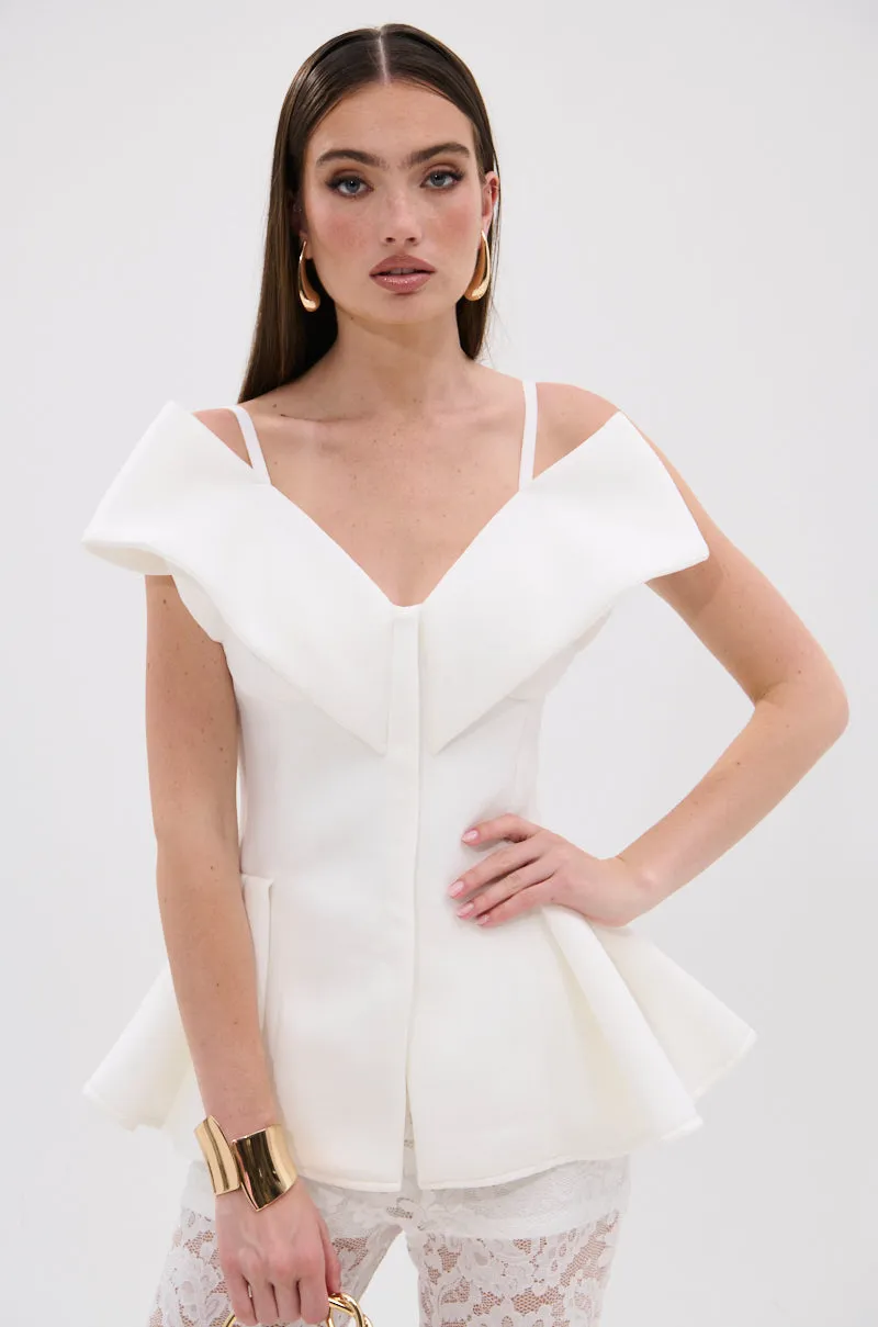 DANCE AROUND SLEEVELESS PEPLUM CORSET sold by AKIRA product image thumbnail 2