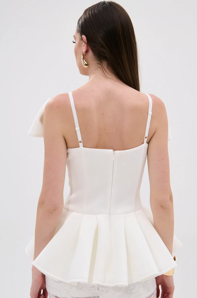 DANCE AROUND SLEEVELESS PEPLUM CORSET sold by AKIRA product image thumbnail 4