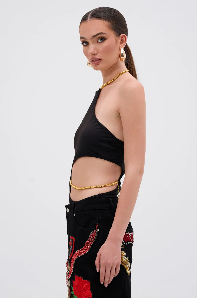 ALWAYS THINKING BODYSUIT WITH CUTOUT sold by AKIRA product image thumbnail 3