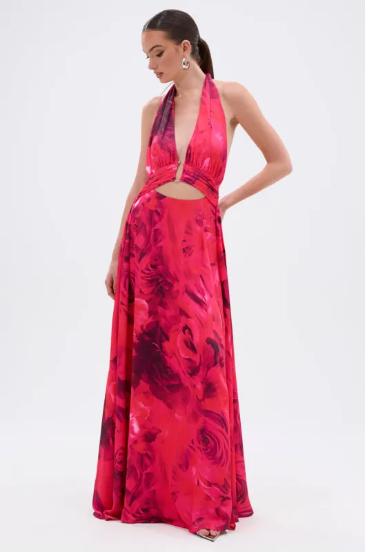 ALL EYES ON ME CUT OUT MAXI DRESS sold by AKIRA