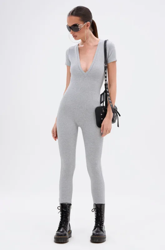 UNFORGETTABLE SHORT SLEEVE JUMPSUIT sold by AKIRA