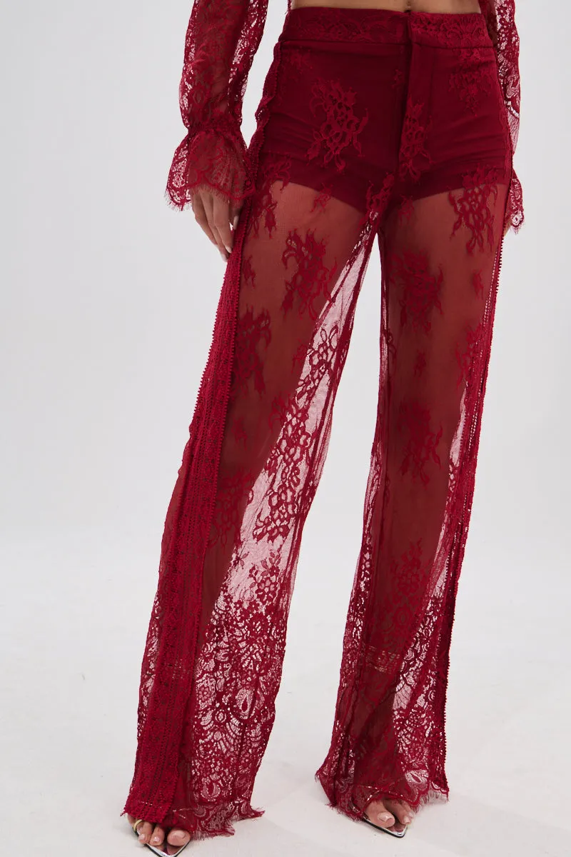LOVE LOST LACE PANT sold by AKIRA product image thumbnail 2