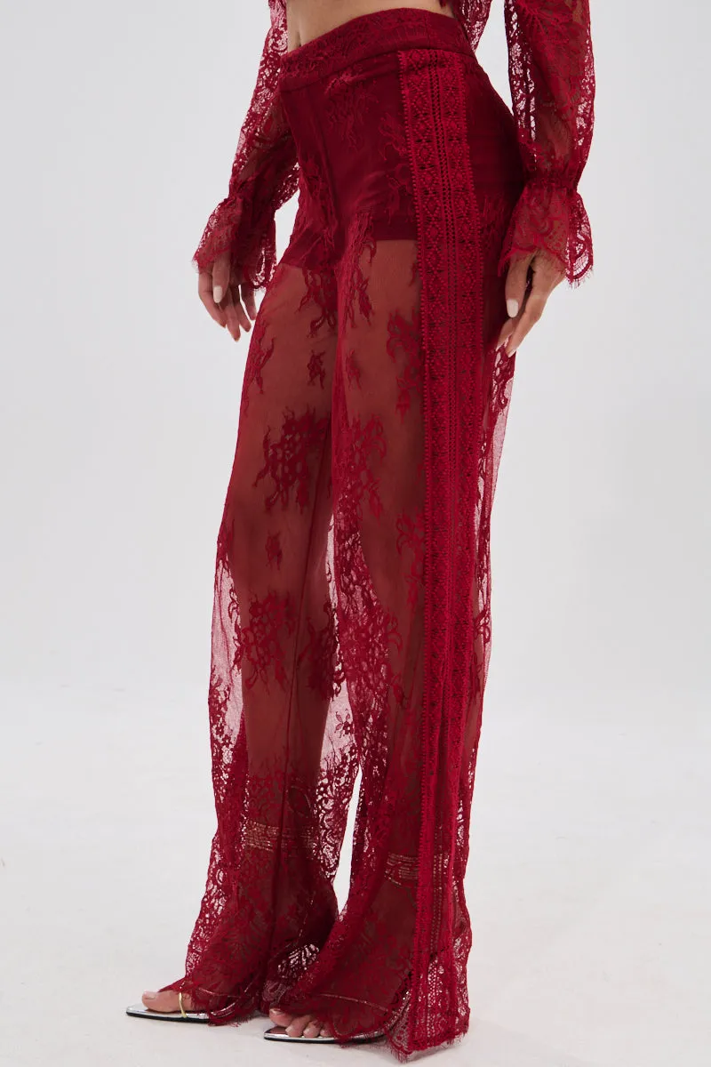 LOVE LOST LACE PANT sold by AKIRA product image thumbnail 4