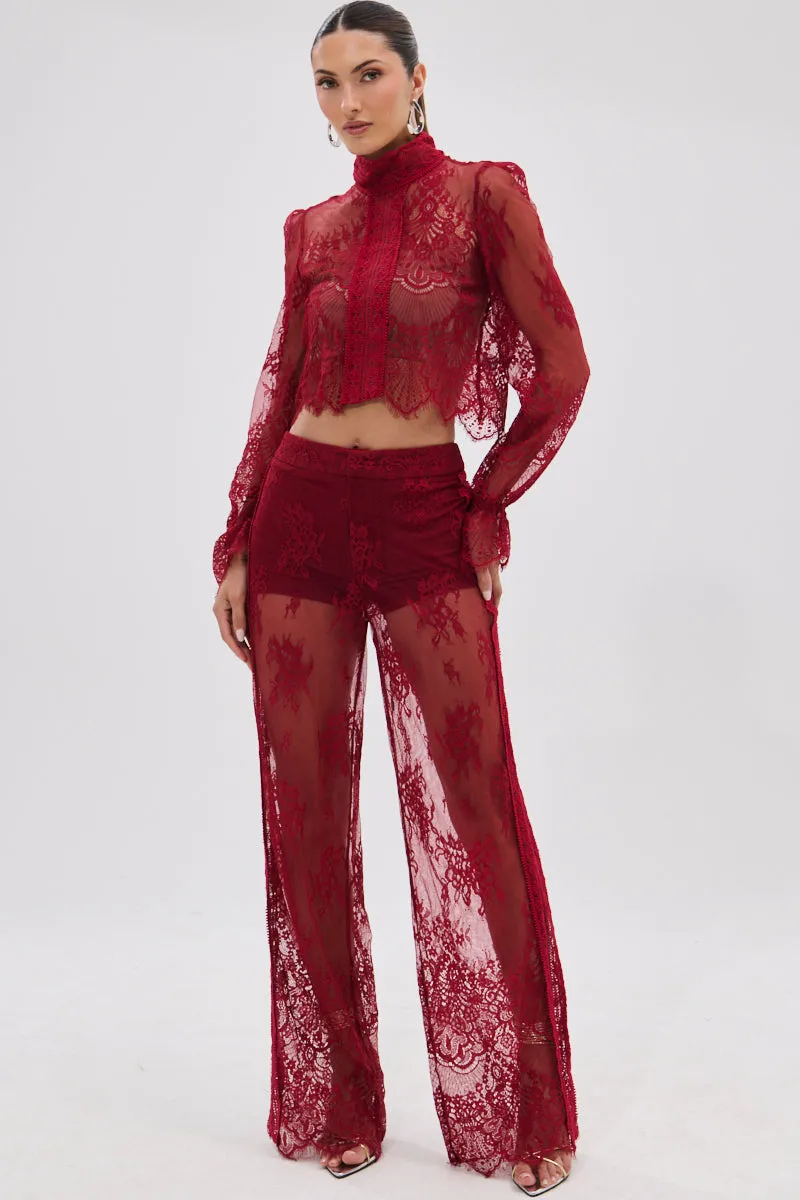 LOVE LOST LACE PANT sold by AKIRA