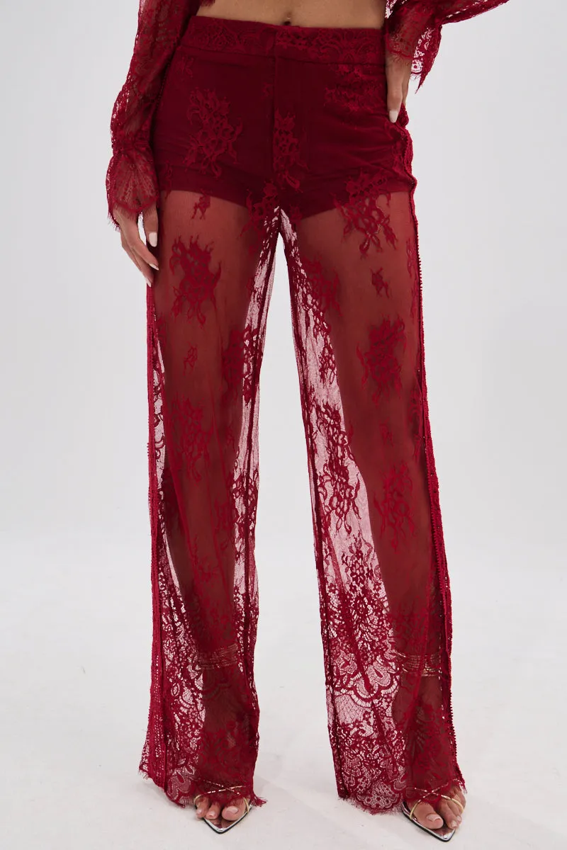 LOVE LOST LACE PANT sold by AKIRA product image thumbnail 3