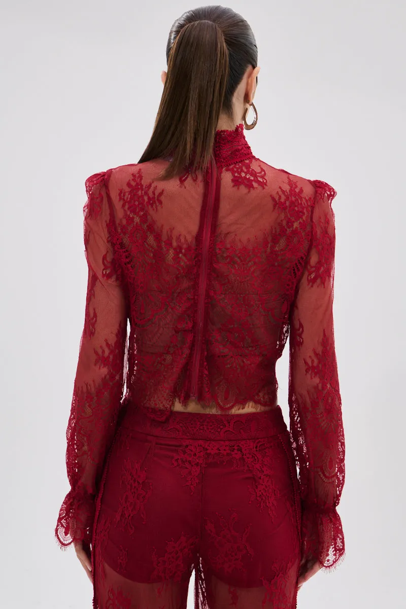 LOVE LOST LACE BLOUSE sold by AKIRA product image thumbnail 5