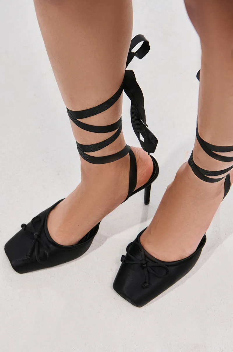 AZALEA WANG AURORIA BLACK BALLET PLATFORM PUMP sold by AKIRA