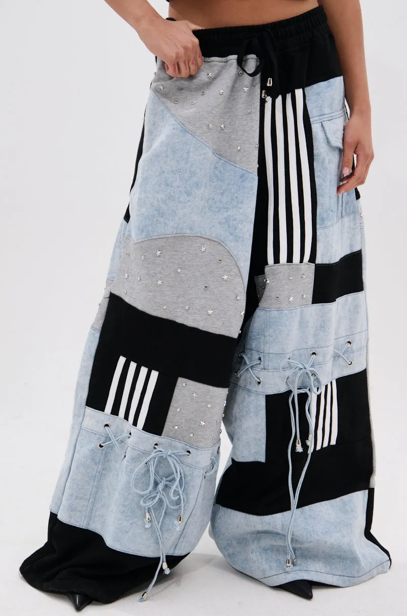 DECONSTRUCTED MASTERPIECE WIDE LEG PANT sold by AKIRA product image thumbnail 2