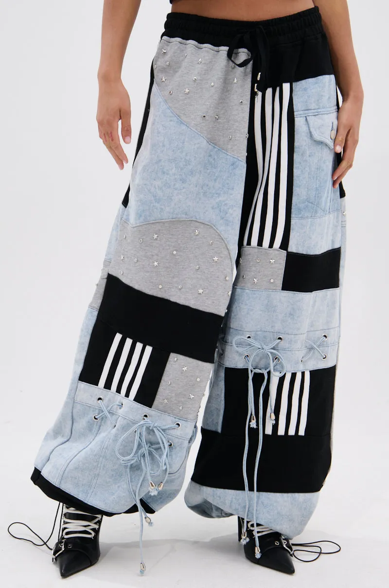 DECONSTRUCTED MASTERPIECE WIDE LEG PANT sold by AKIRA product image thumbnail 3