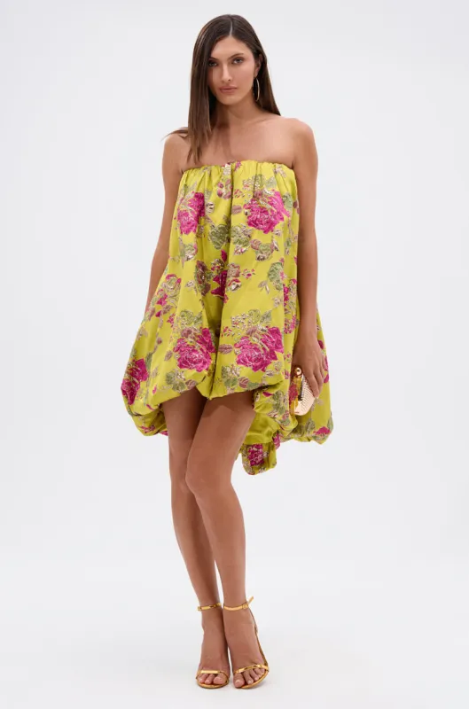 LOVER GIRL BROCADE BUBBLE DRESS sold by AKIRA
