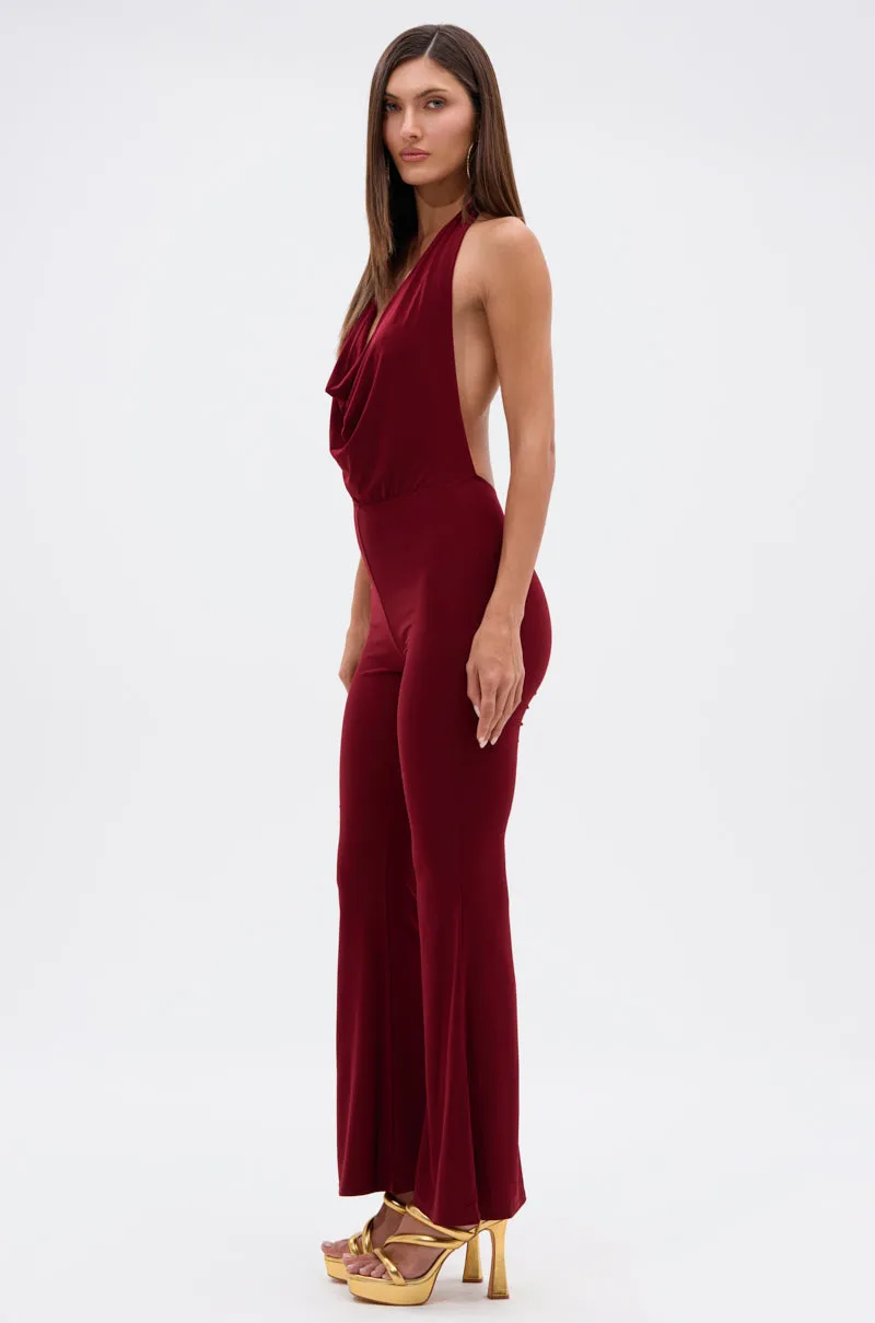 LIKE MAGIC JUMPSUIT IN BURGUNDY sold by AKIRA product image thumbnail 4