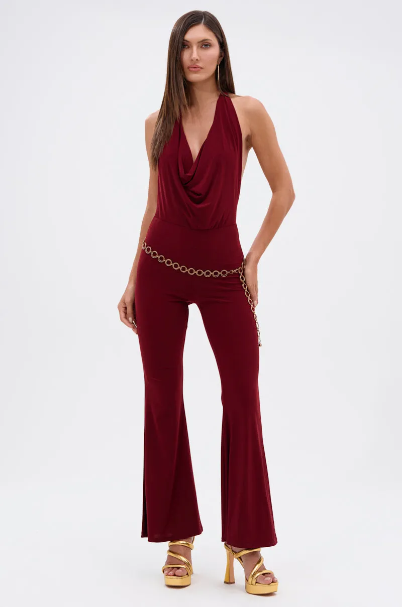 LIKE MAGIC JUMPSUIT IN BURGUNDY sold by AKIRA product image thumbnail 2