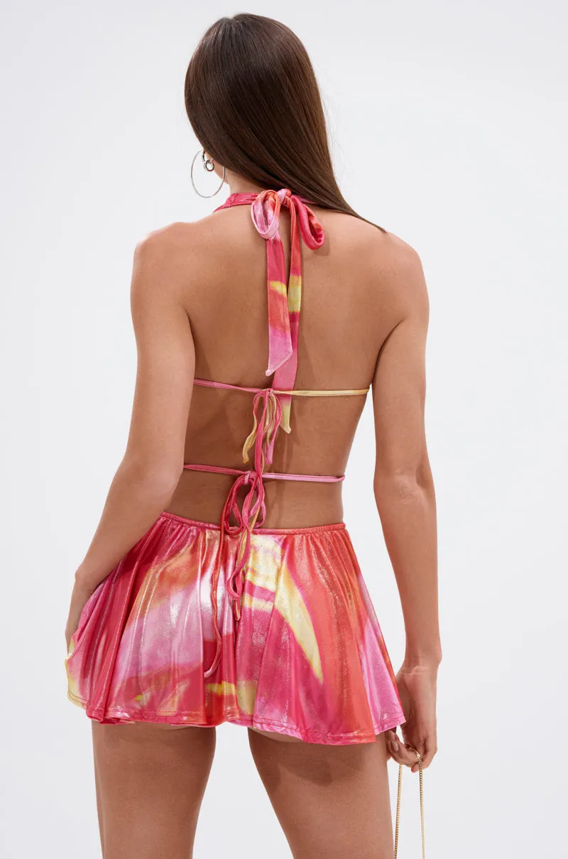 YOU WISH PRINTED MINI DRESS sold by AKIRA product image thumbnail 5