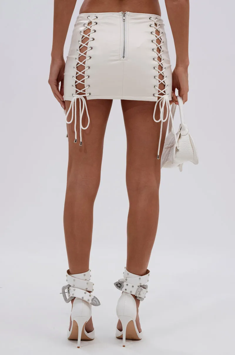 FESTIVAL GIRLY LACE UP MINI SKIRT sold by AKIRA product image thumbnail 5