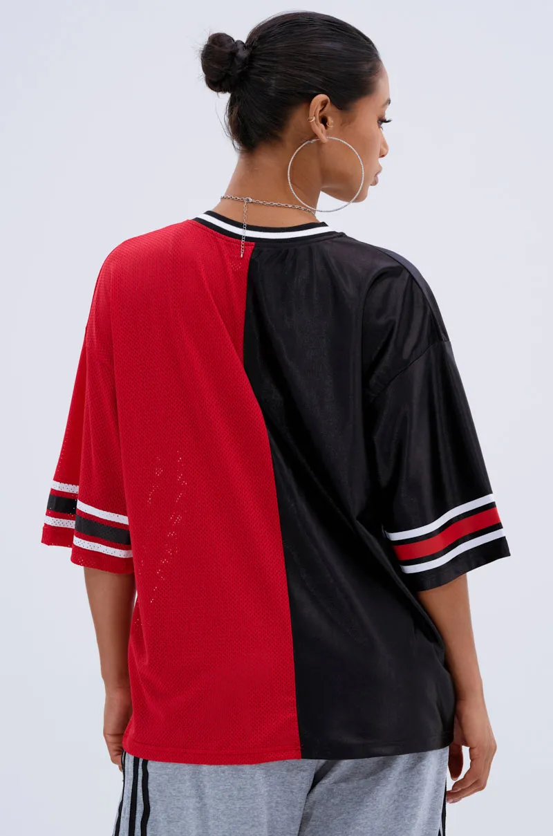 SPLIT PERSONALITY JERSEY TOP sold by AKIRA product image thumbnail 5