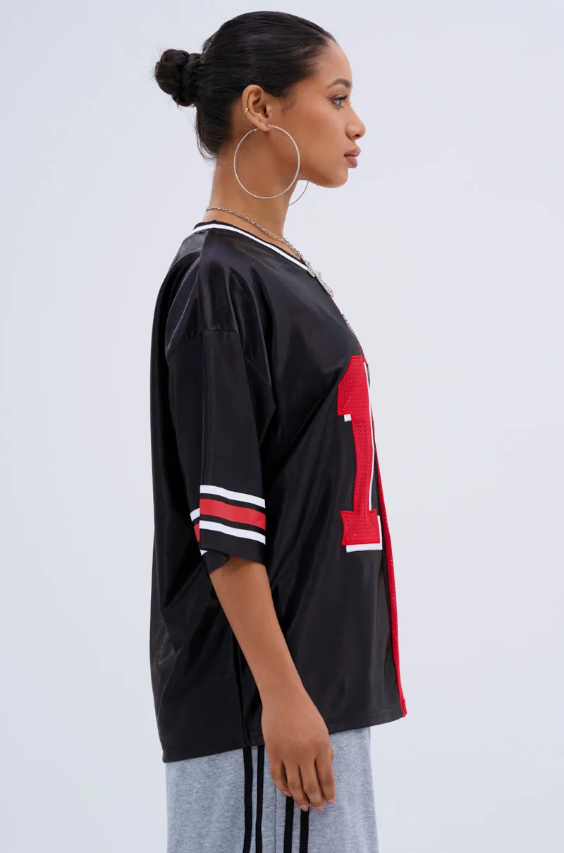 SPLIT PERSONALITY JERSEY TOP sold by AKIRA product image thumbnail 3