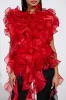 LOVER RUFFLE BLOUSE sold by AKIRA