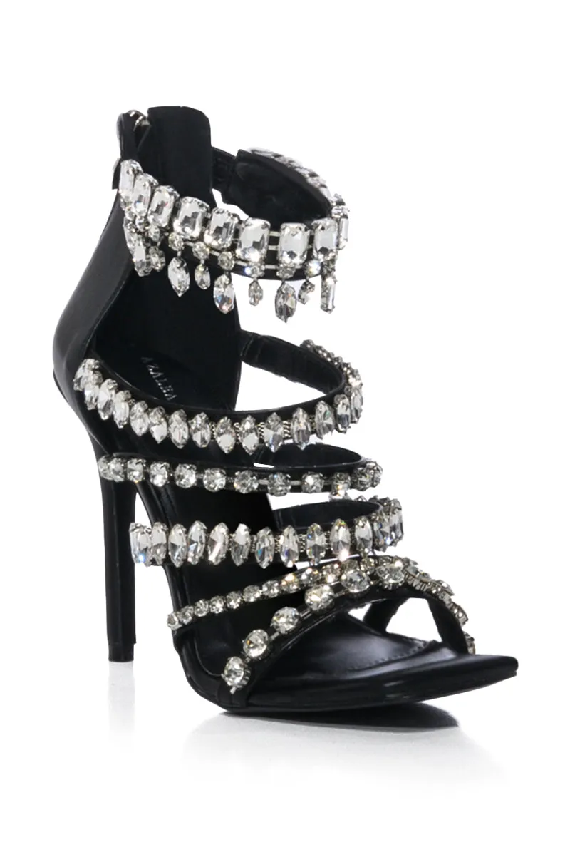 AZALEA WANG DATURA EMBELLISHED STILETTO SANDAL IN BLACK sold by AKIRA product image thumbnail 3