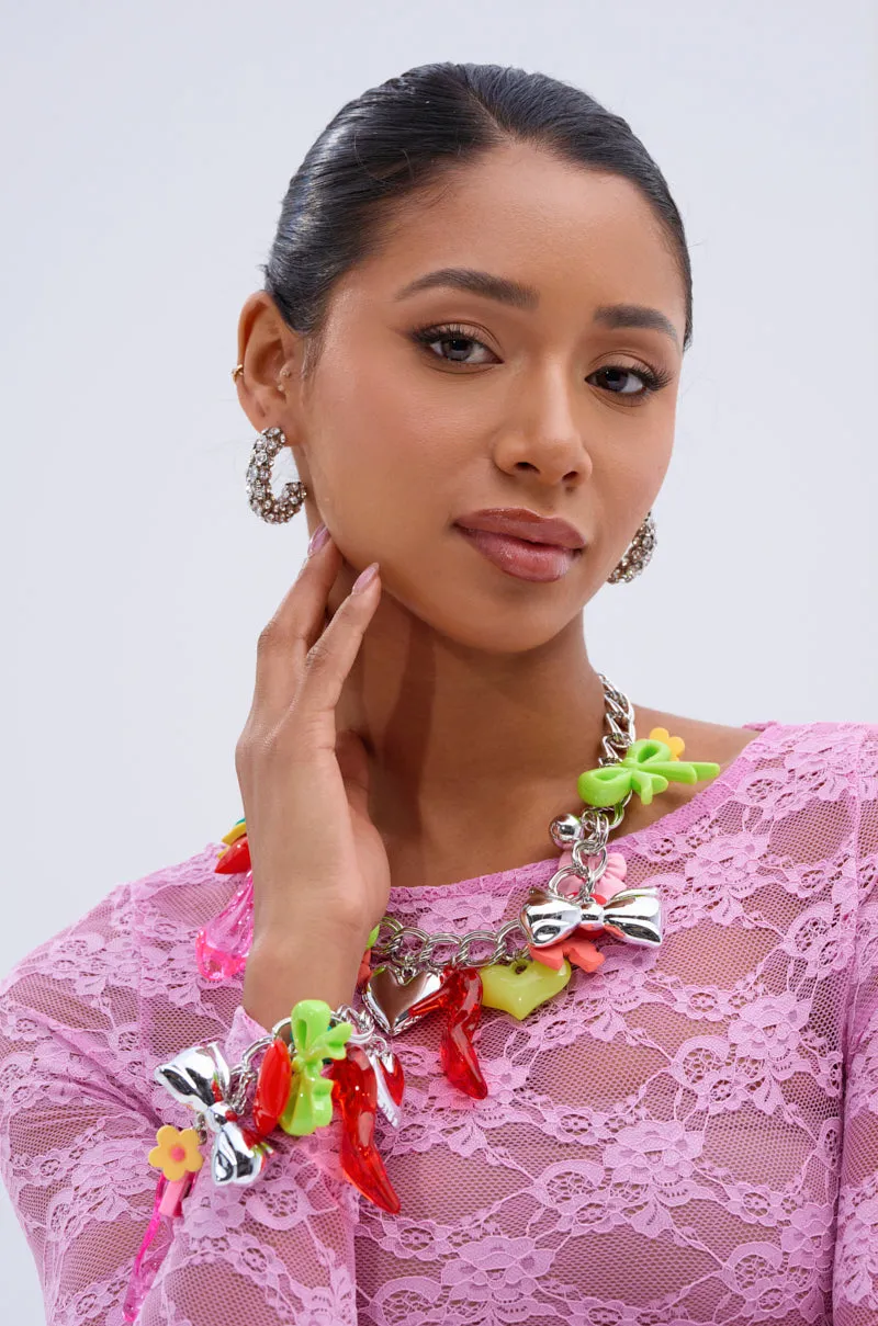 CHARM LIFE NECKLACE sold by AKIRA product image thumbnail 3