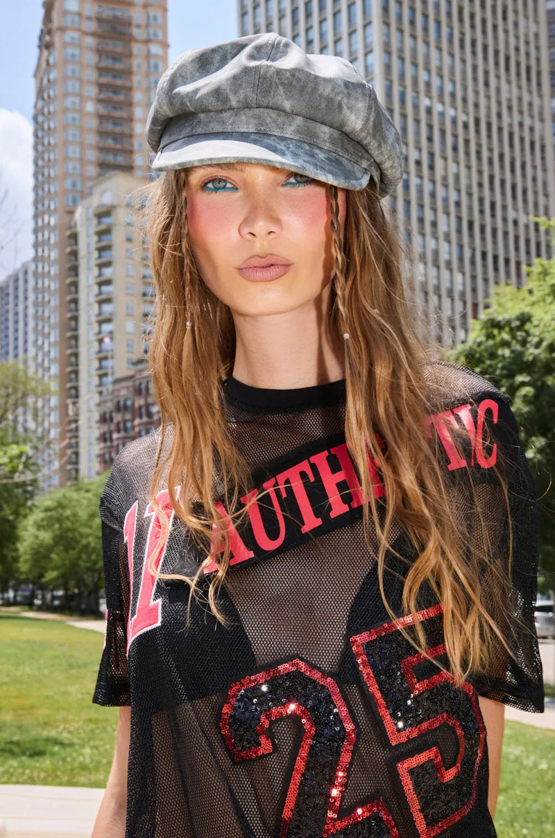 IT GURL PU BRIM HAT sold by AKIRA