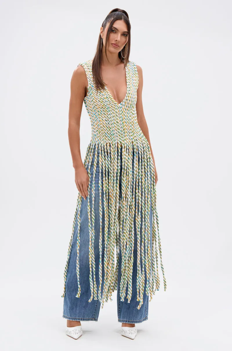 TIED DOWN V-NECK ROPE TOP sold by AKIRA product image thumbnail 3