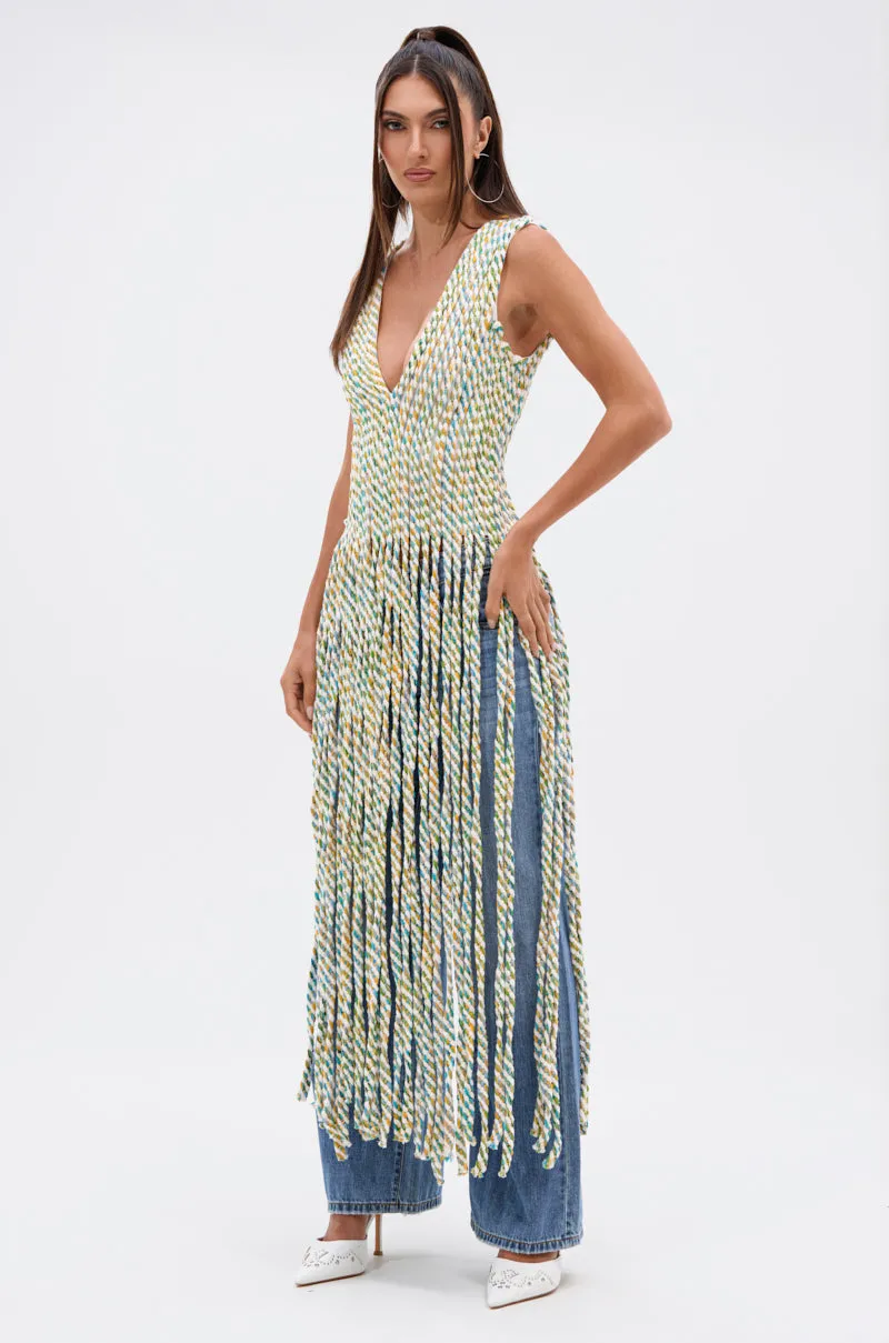 TIED DOWN V-NECK ROPE TOP sold by AKIRA product image thumbnail 5