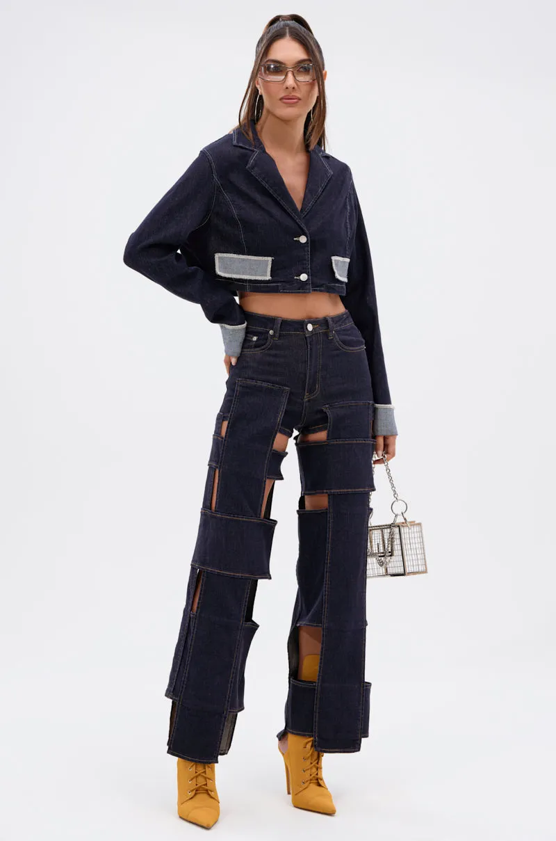 LOCKED UP FOR GOOD DENIM PANT sold by AKIRA product image thumbnail 5