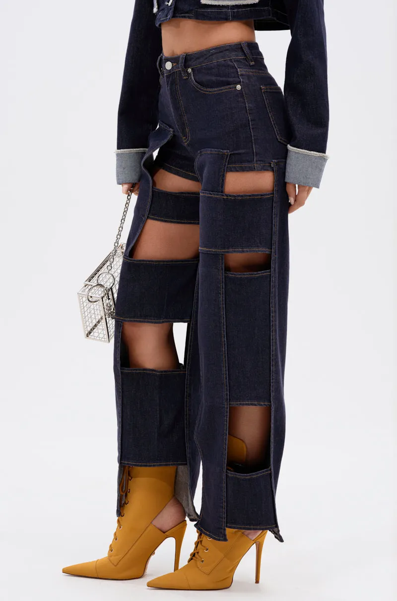 LOCKED UP FOR GOOD DENIM PANT sold by AKIRA product image thumbnail 3