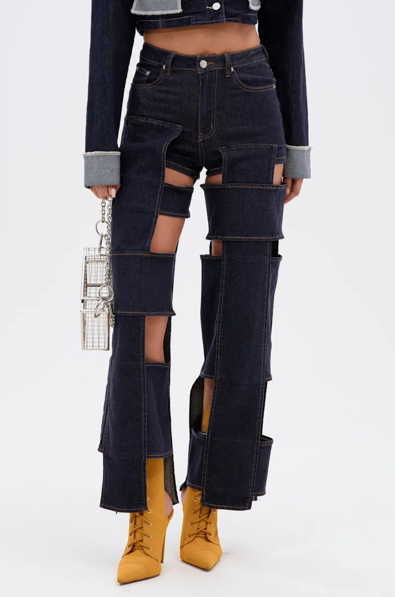 LOCKED UP FOR GOOD DENIM PANT sold by AKIRA product image thumbnail 2