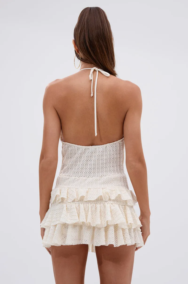 SUMMATIME FINE RUFFLE MINI DRESS sold by AKIRA product image thumbnail 4