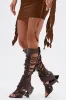 AZALEA WANG BLACKBIRD BROWN PU STILETTO GLADIATOR SANDAL sold by AKIRA