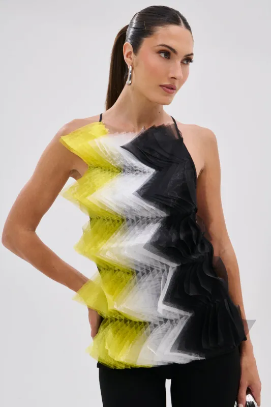 PIPPA MESH BLOUSE sold by AKIRA