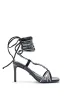 AZALEA WANG GOMER SPARKLE RHINESTONE LACE UP SANDAL sold by AKIRA