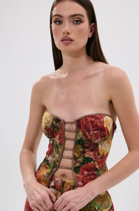 LILY BROCADE CORSET sold by AKIRA