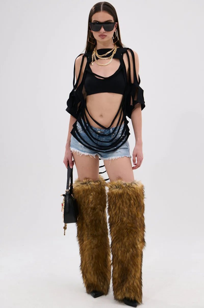 NOTHING THERE DISTRESSED TEE sold by AKIRA product image thumbnail 5