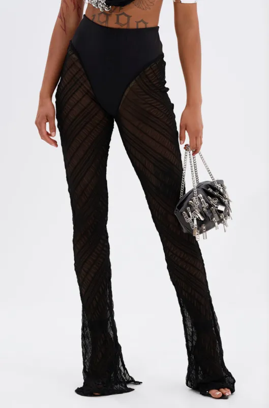 QUEEN OF EVERYTHING MESH LEGGING sold by AKIRA