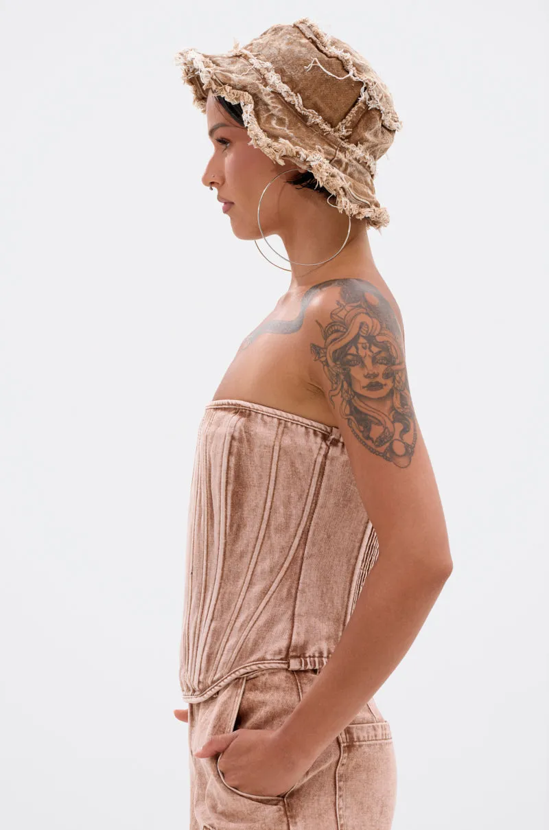 NEW ITEM DENIM CORSET sold by AKIRA product image thumbnail 4